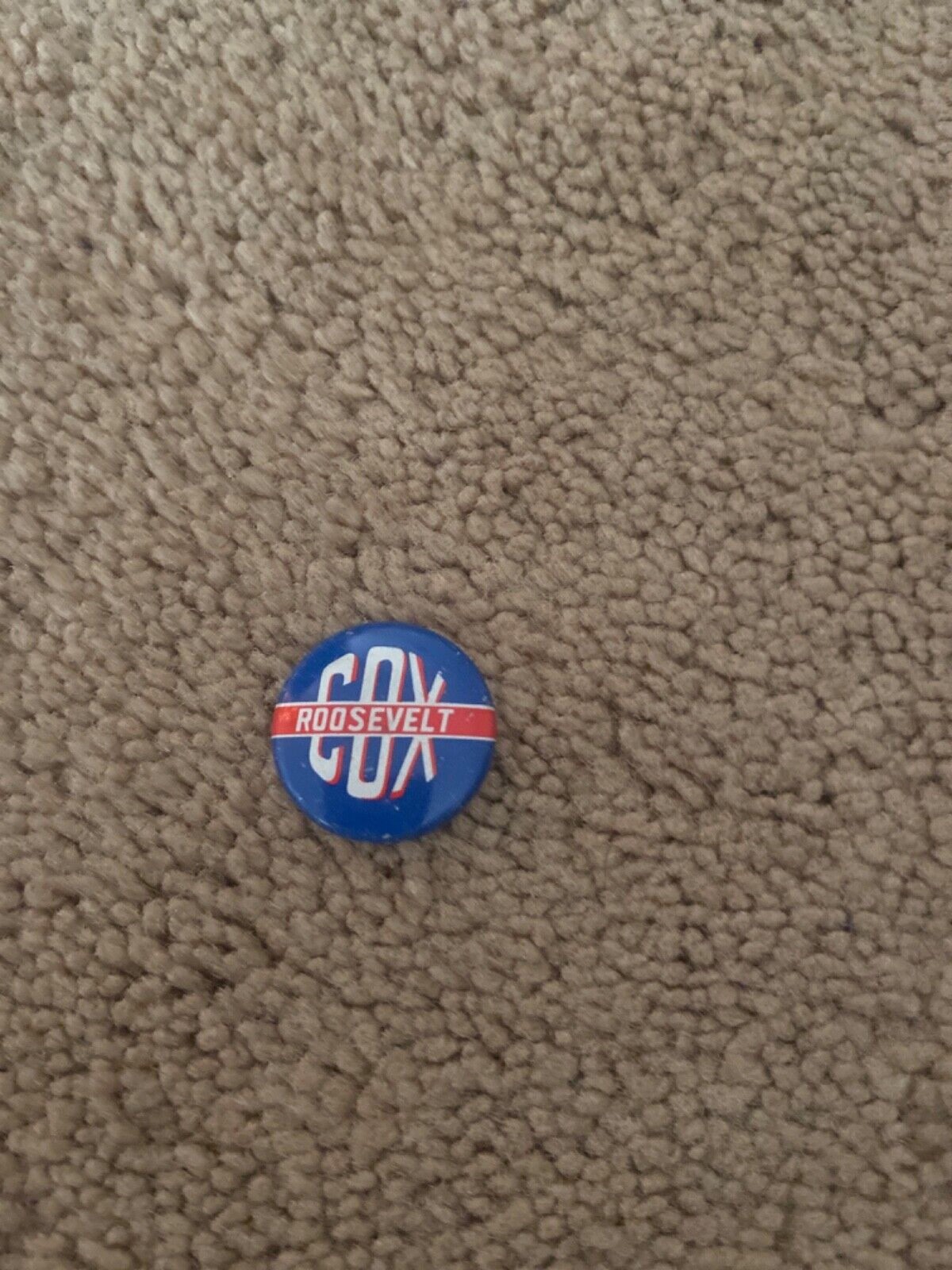 Cox/Roosevelt 1920 campaign pin button political
