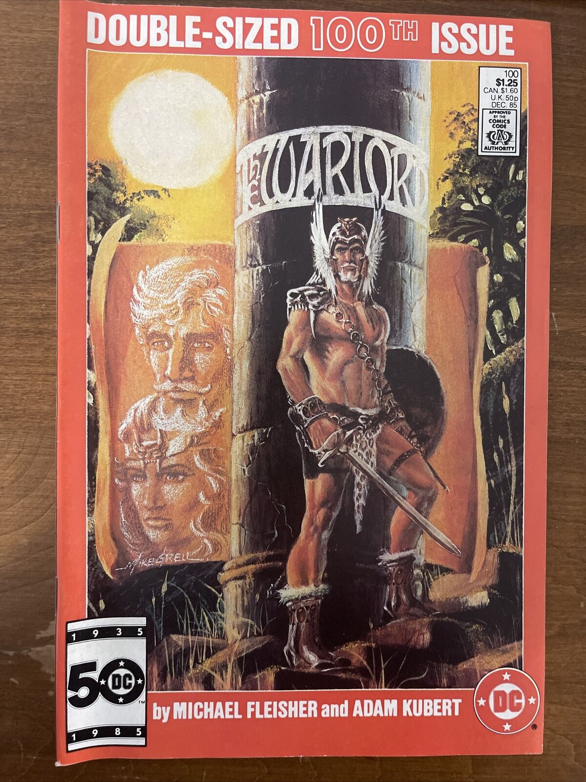 THE WARLORD # 100 DC COMICS 1985 DOUBLE-SIZED COMIC SCI-FI