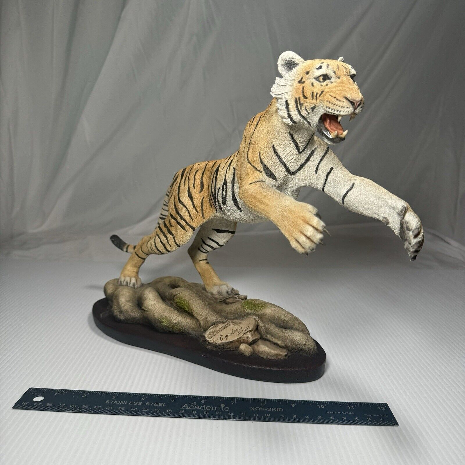Vintage Creart Lunging Tiger Statue #173/950 See Photos