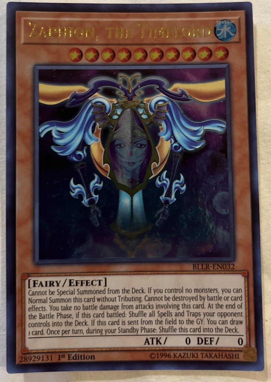 ZAPHION, THE TIMELORD BLLR-EN032 1ST EDITION ULTRA RARE  YuGiOh