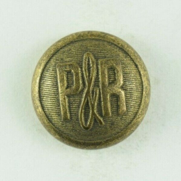 1870s-90s Philadelphia & Reading Railroad Original Uniform Button 6 F12BM