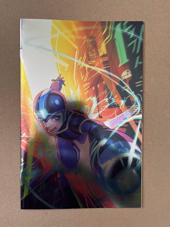 MEGAMAN FULLY CHARGED # 1 FOIL COVER NM BOOM STUDIOS 2020