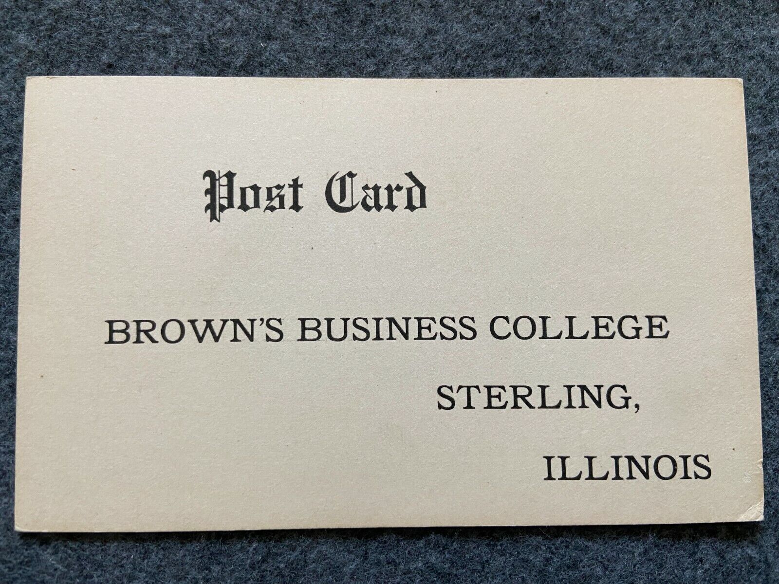 Brown\'s Business College, Sterling, Illinois Vintage Postcard