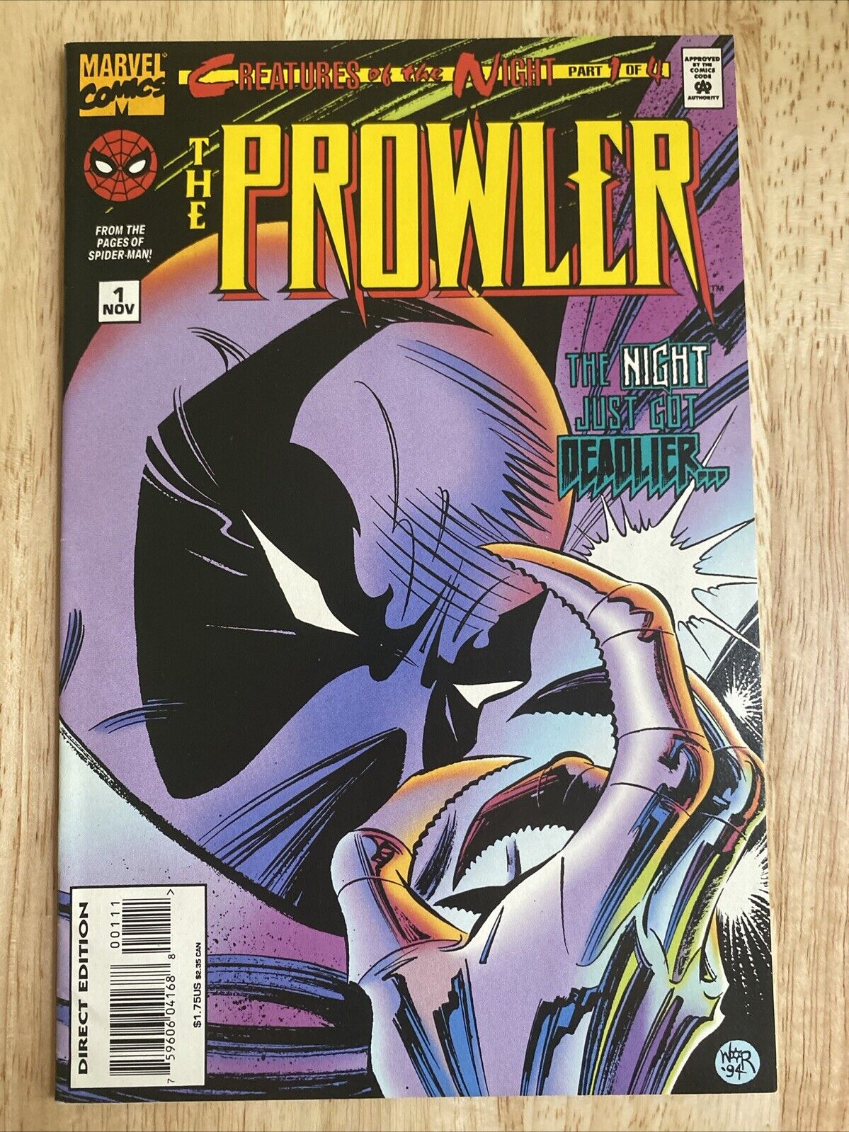 1994 Marvel Comics The Prowler #1 NM- Carl Potts Bill Reinhold