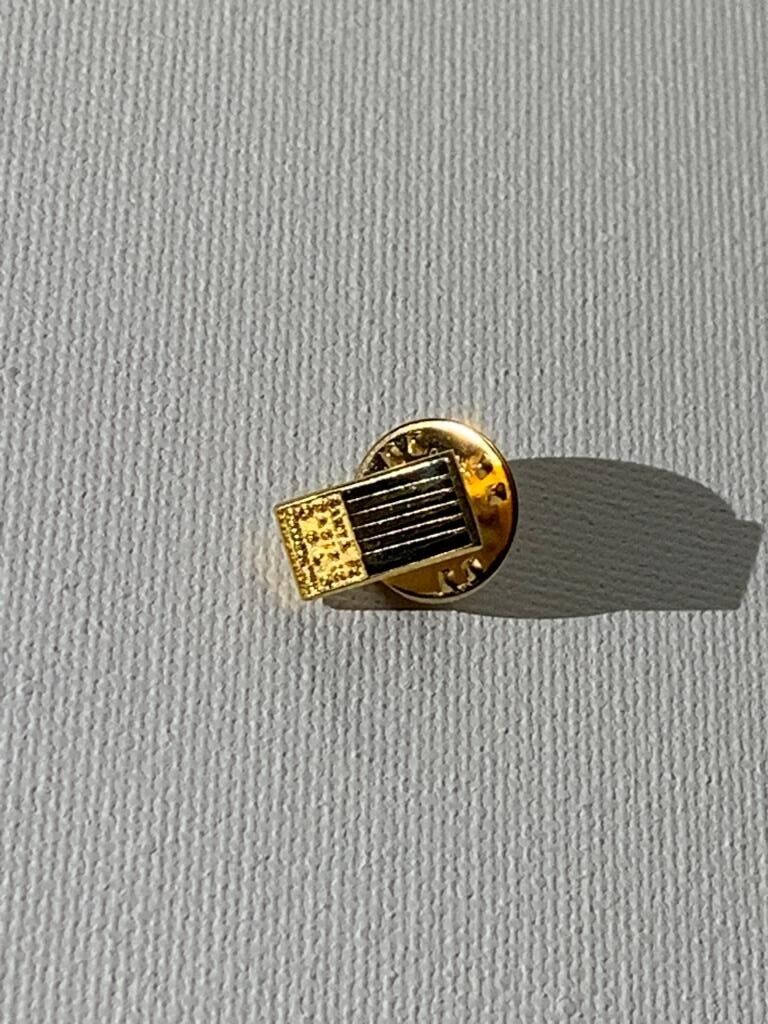 Vintage Golden USA Flag Pin