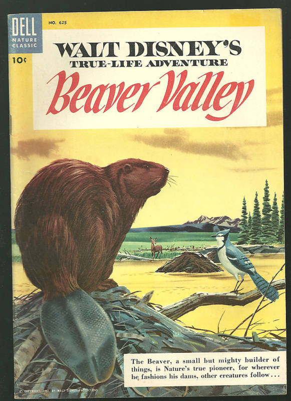 Walt Disney movie Beaver Valley Dell 4color 625 VF+