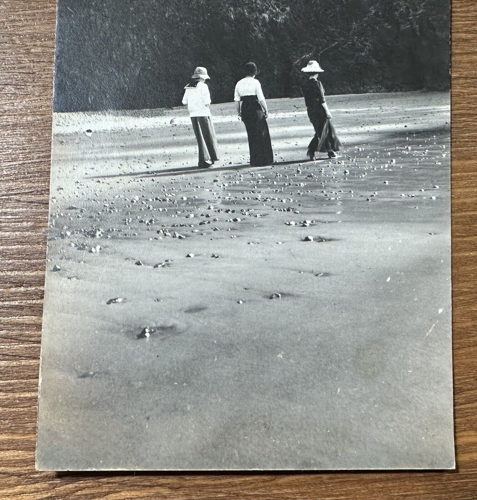 1913 Cape Meares Garibaldi Oregon OR RPPC Postcard Walking The Beach Tillamook