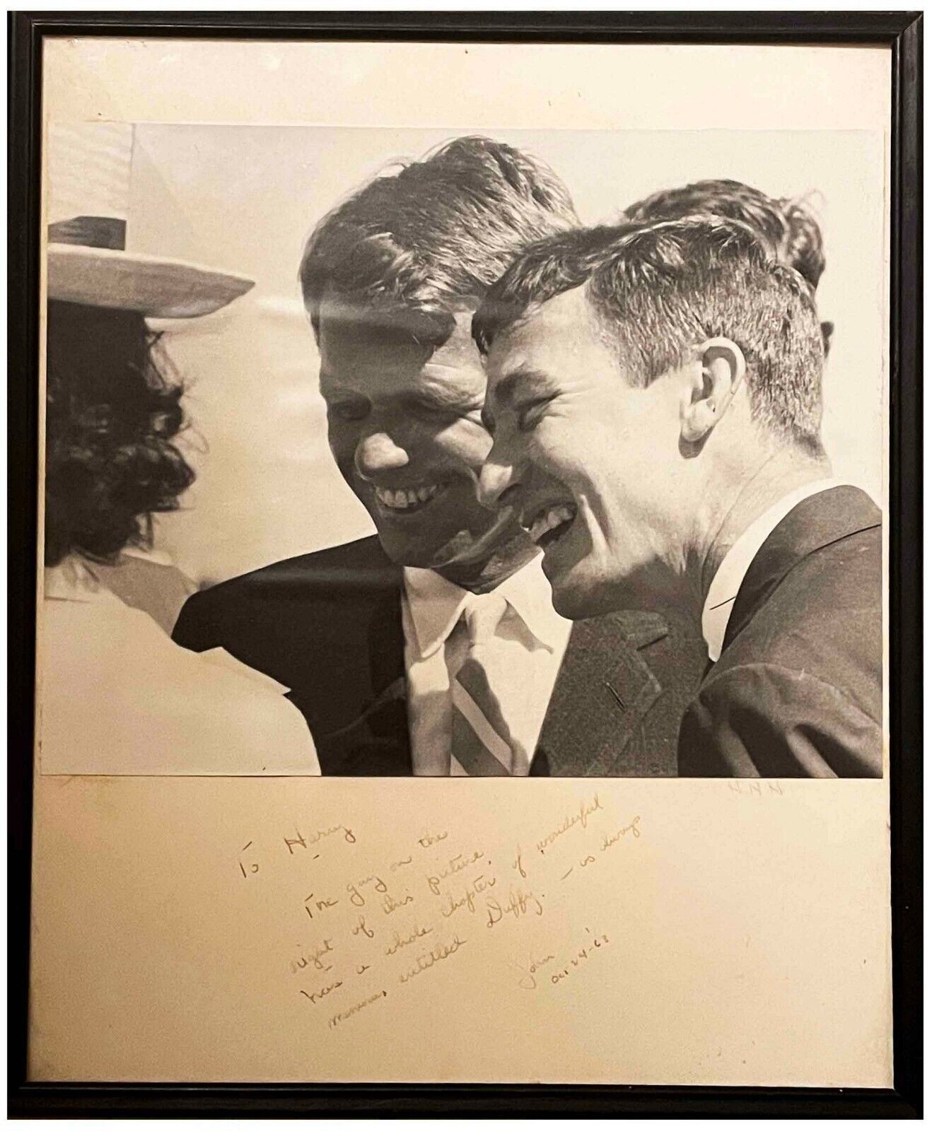 Oct 24 1963 Robert F. Kennedy Photograph Message Harry Stephen Smith