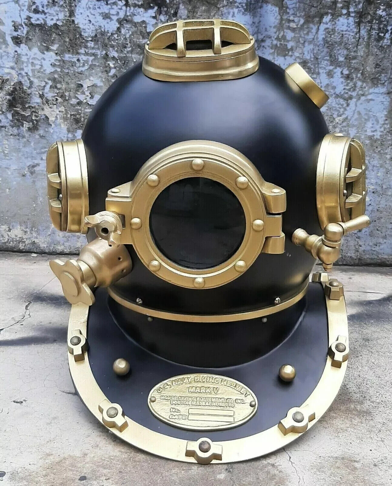 Antique Diving Helmet US Navy Mark V Solid Metal 18 Inch Size Divers helmet new