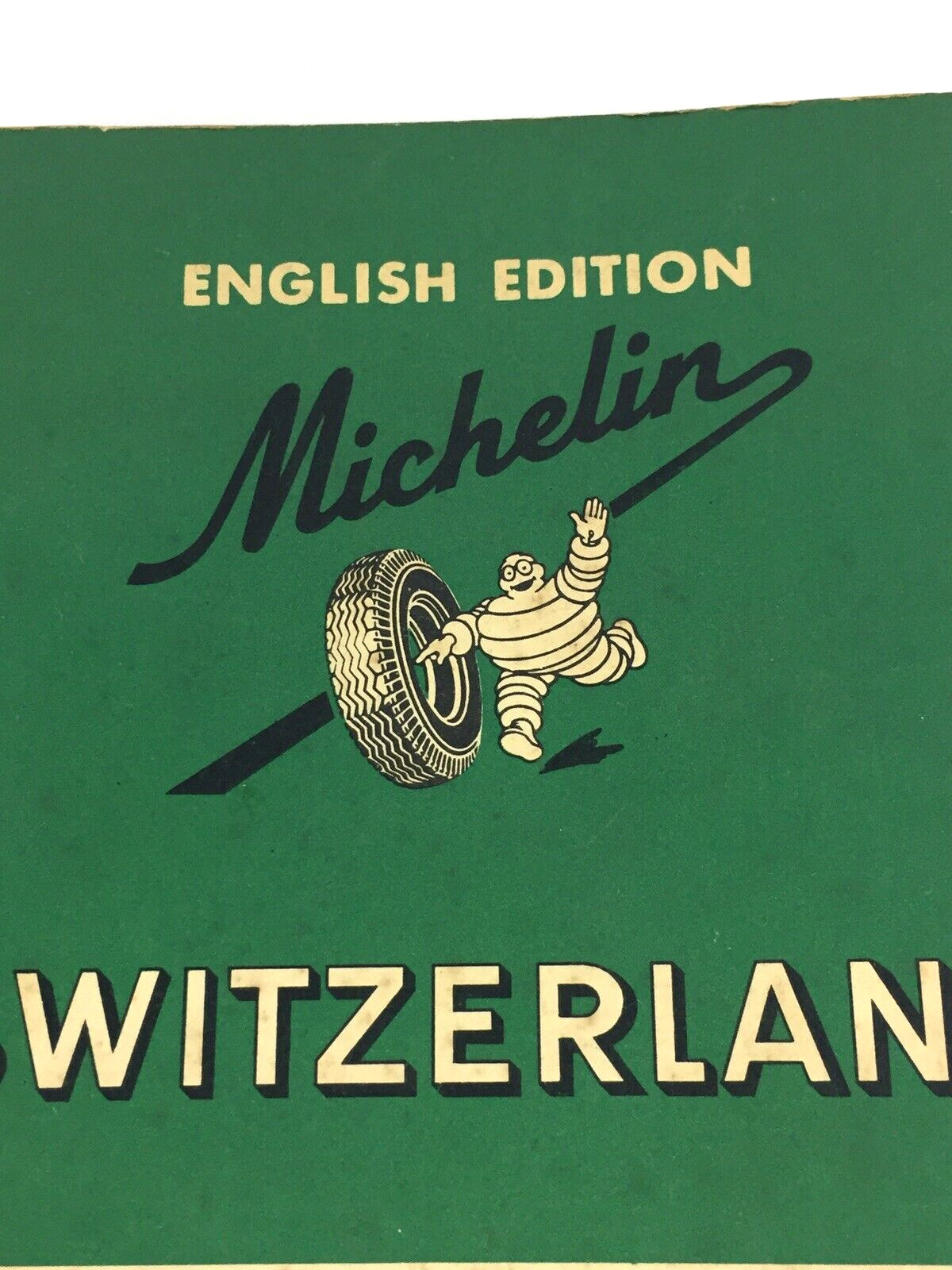 1961 Michelin Map Guide Switzerland Book Restaurants Hotels in English and Swiss