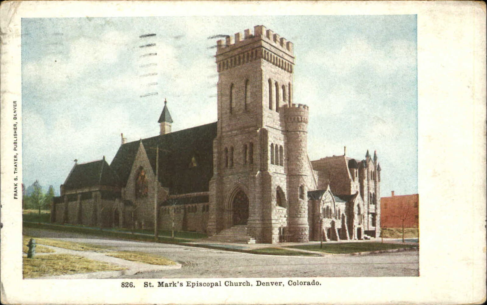 St. Mark\'s Episcopal Church Denver Colorado CO mailed 1908