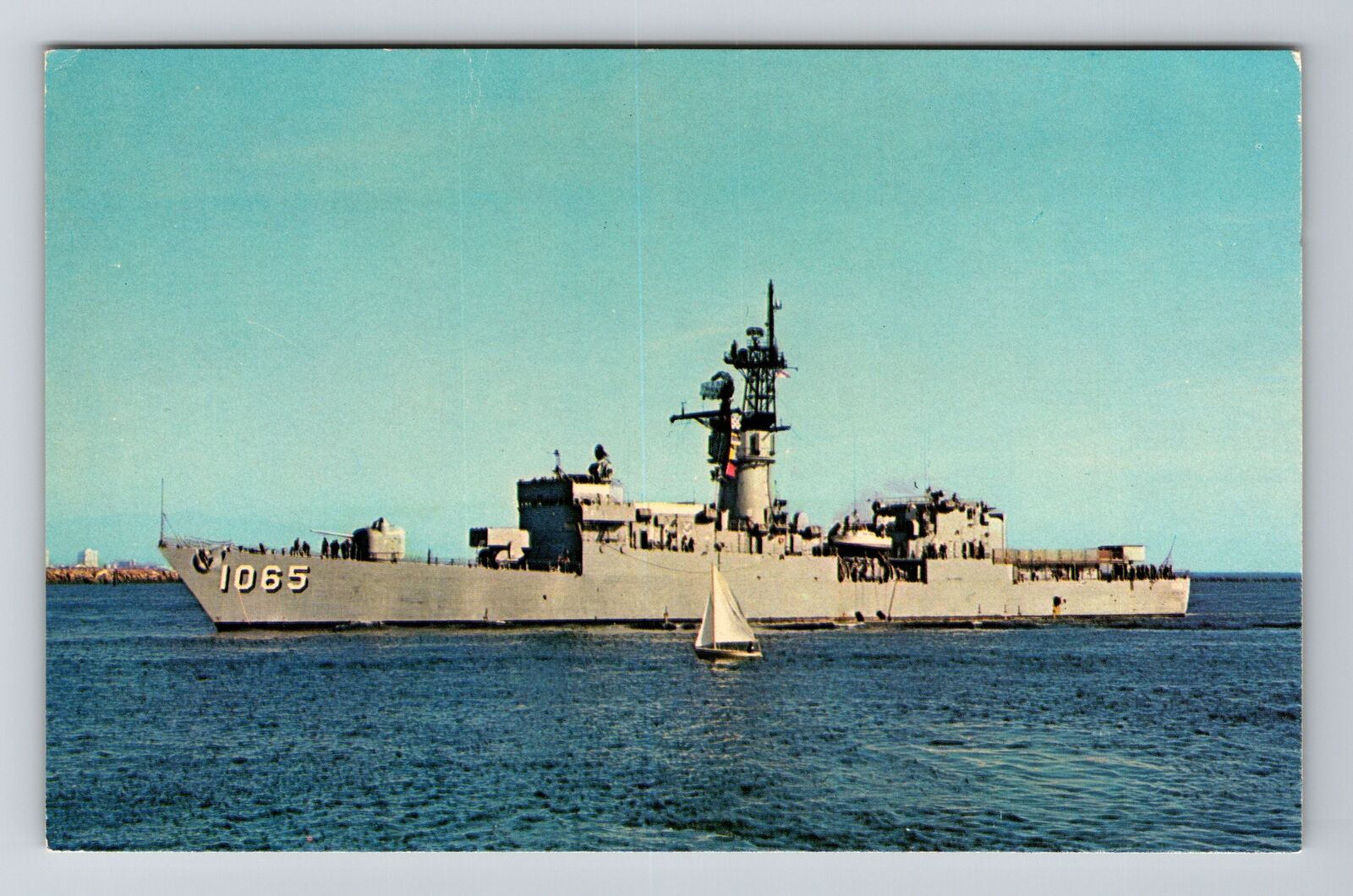 USS Stein, Navy Battleships, Transportation, Vintage Postcard