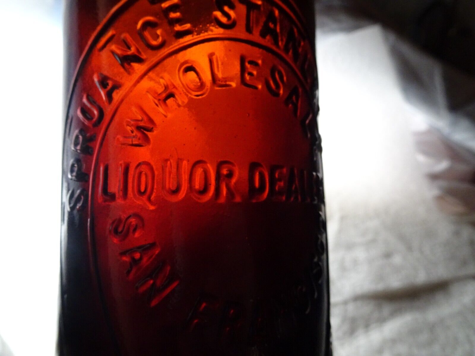 Western S.F. Whiskey Bottle, Crude \