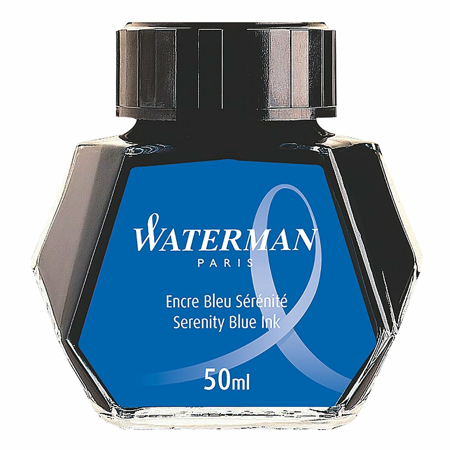 Waterman Bottled Ink for Fountain Pens in Serenity Blue - 50mL - NEW 51060W2