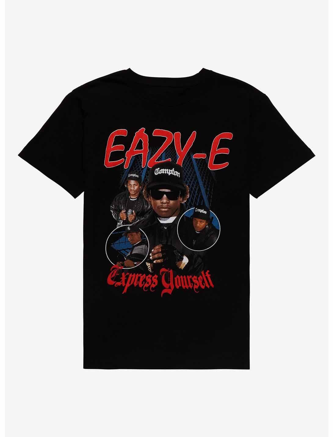 Retro Eazy-E Express Yourself Shirt Short Sleeve Black Unisex S-5XL RE302