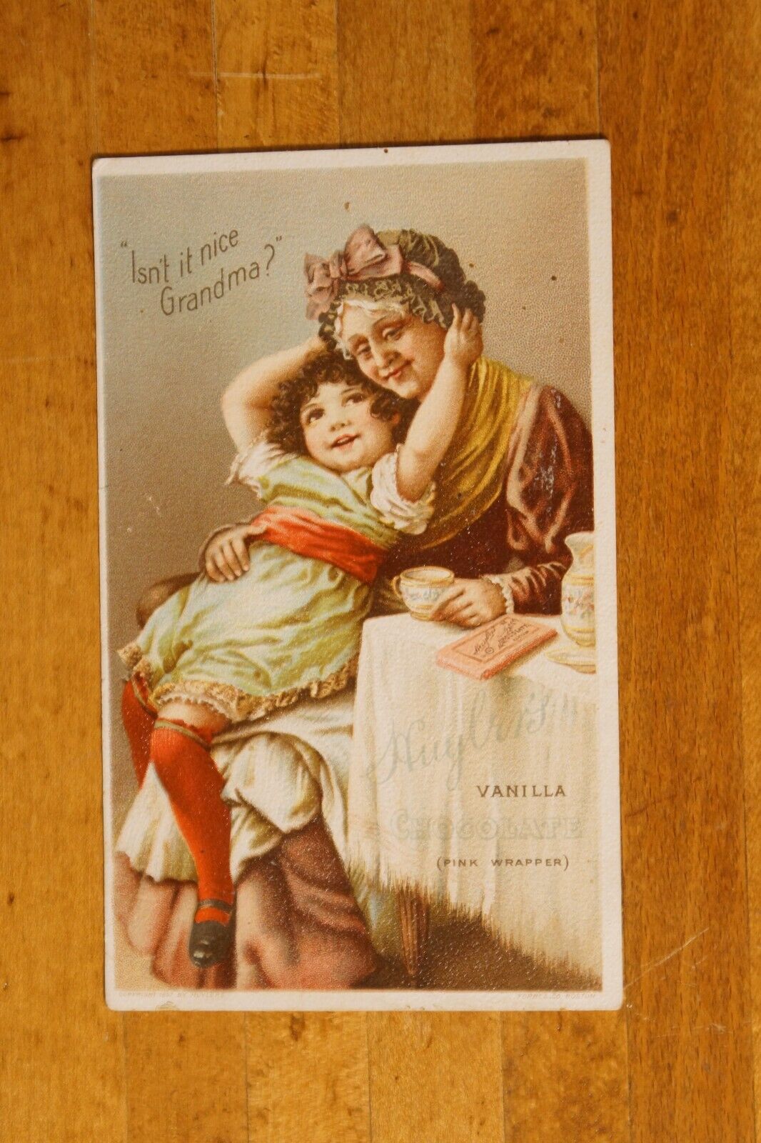 Antique Victorian Trade Card Huyler\'s Fine Confections