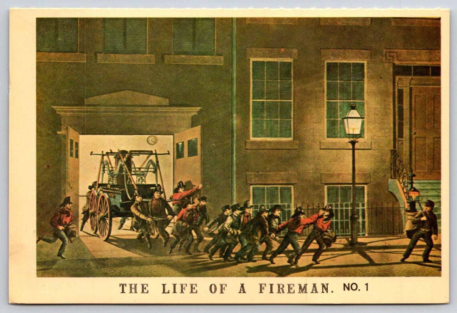 Postcard The Life Of Firemen 