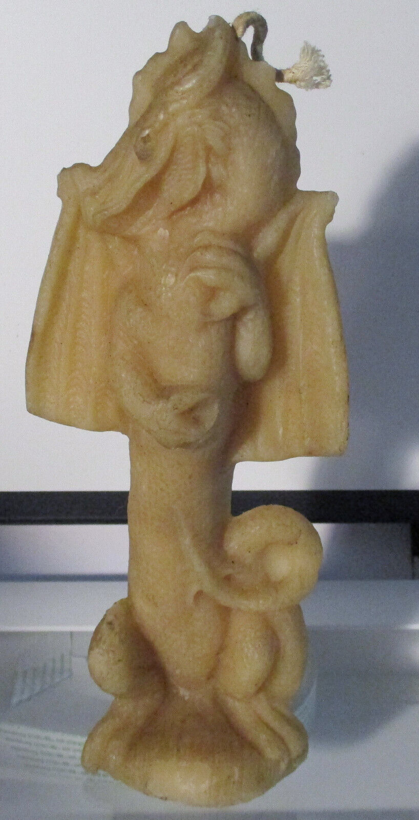 Vintage Carved Wax Dragon Candle 8\