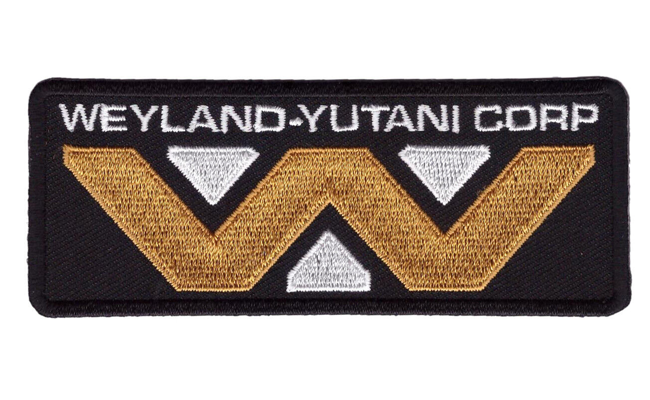 Black Weyland Yutani corp Alien movie patch for VELCRO® BRAND Hook Fastener