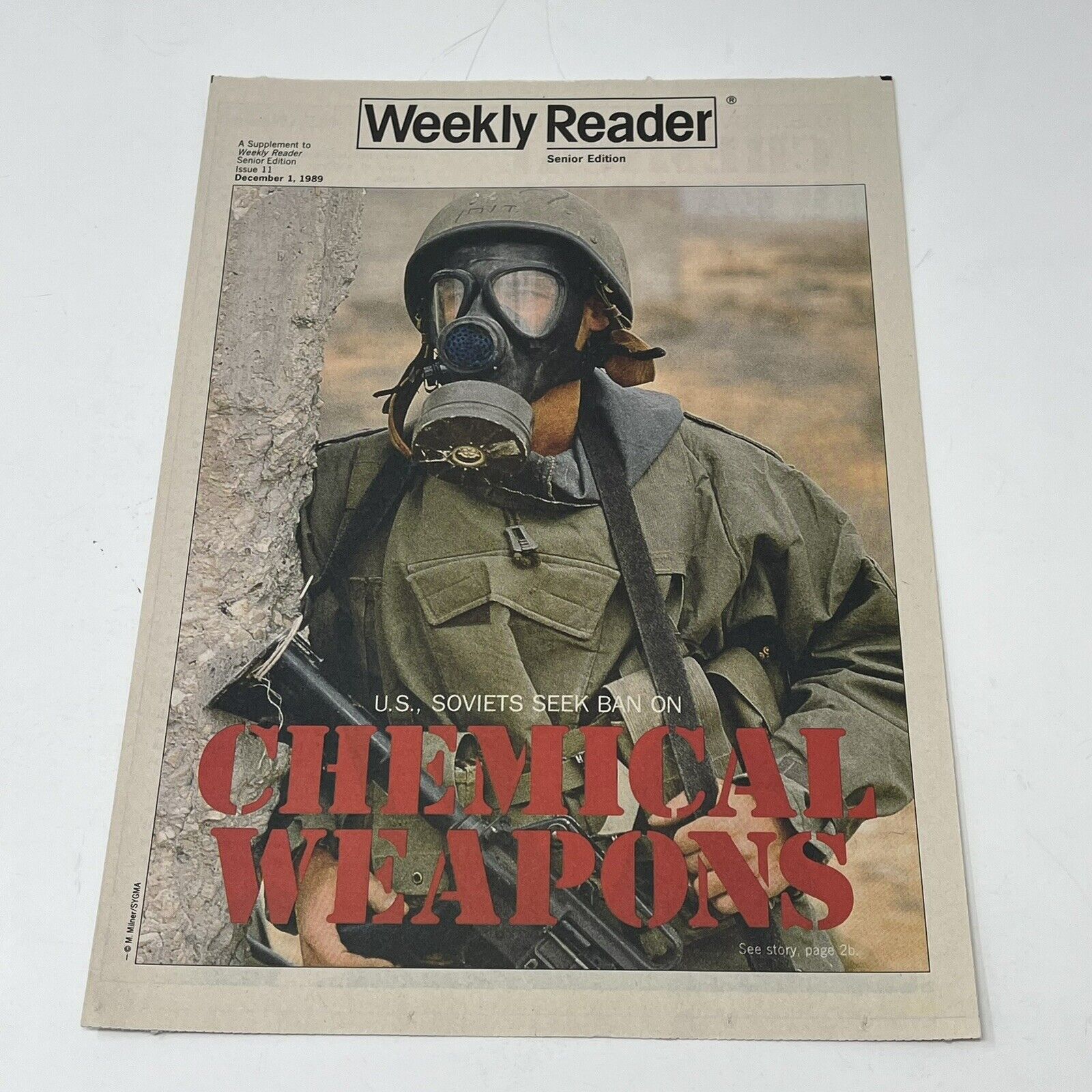 1989 Weekly Reader Magazine Soviets Seek Ban On Chemical Weapons