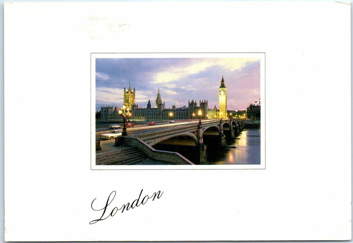 Postcard - Houses of Parliament, London, England