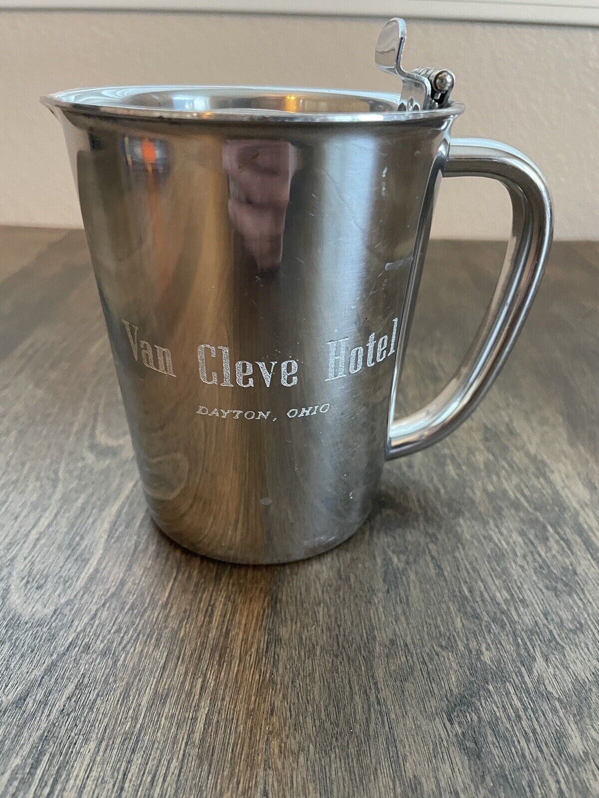 Vintage Rare Landers Frary & Clark Van Cleve Hotel Ohio Hot and Cold Pitcher 8oz