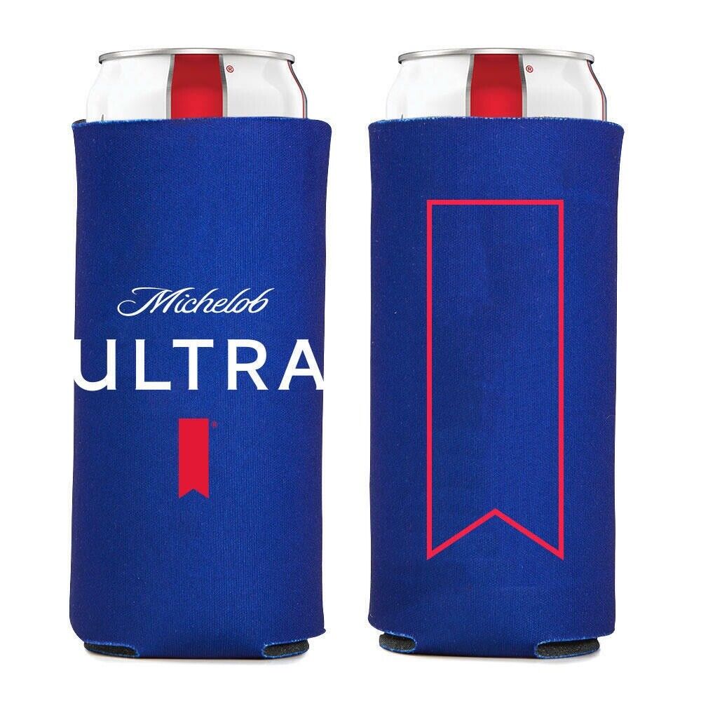 2 New AUTHENTIC MICHELOB ULTRA SLIM CAN Beer Koozie