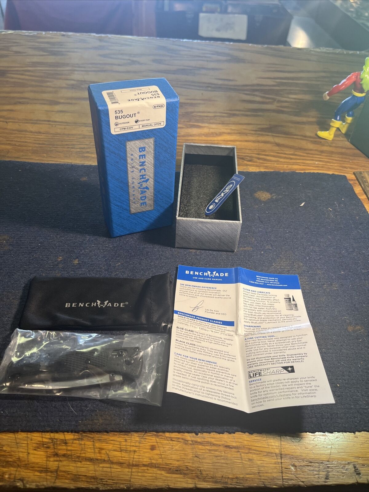 NOS in OG Box ~ Benchmade 535 Bugout “Black” CPM-S30V Manual Open Mint+ 💎 🔥