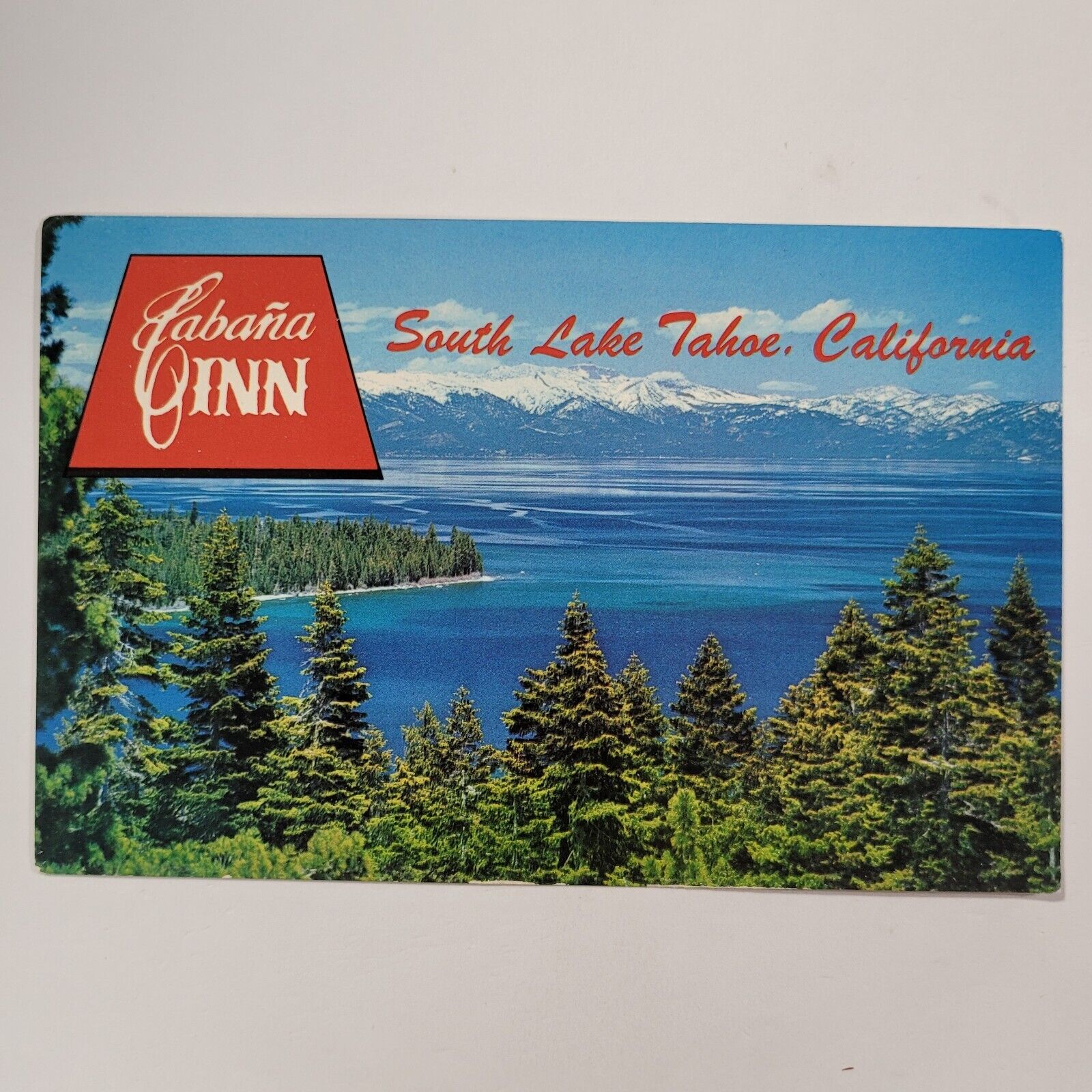 Cabana Inn South Lake Tahoe California CA Vintage Postcard Heated Pool Color TV