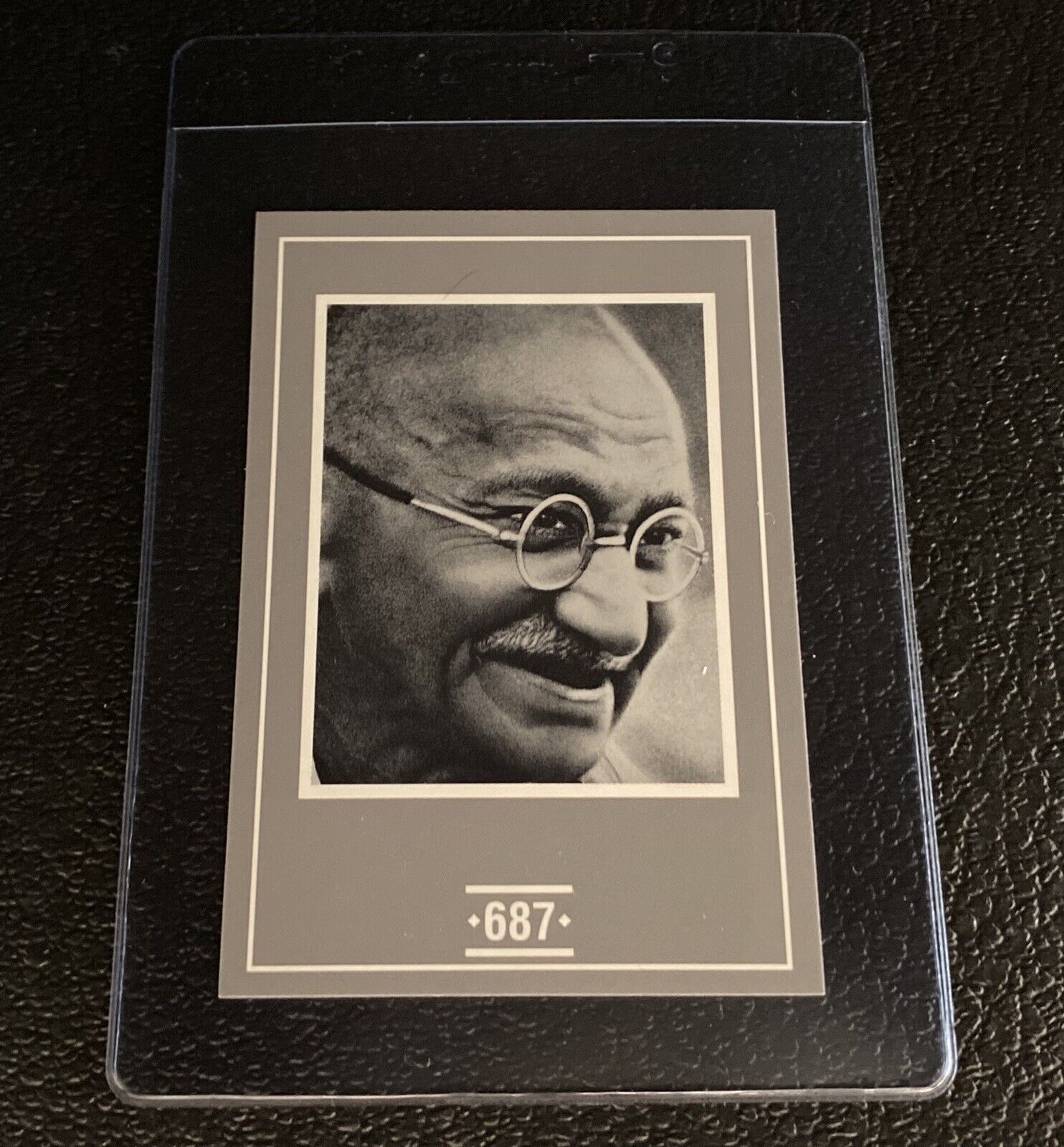 Mohandas Gandhi Card 1991 Face To Face Canada Games K Mahatma India Leader Hero