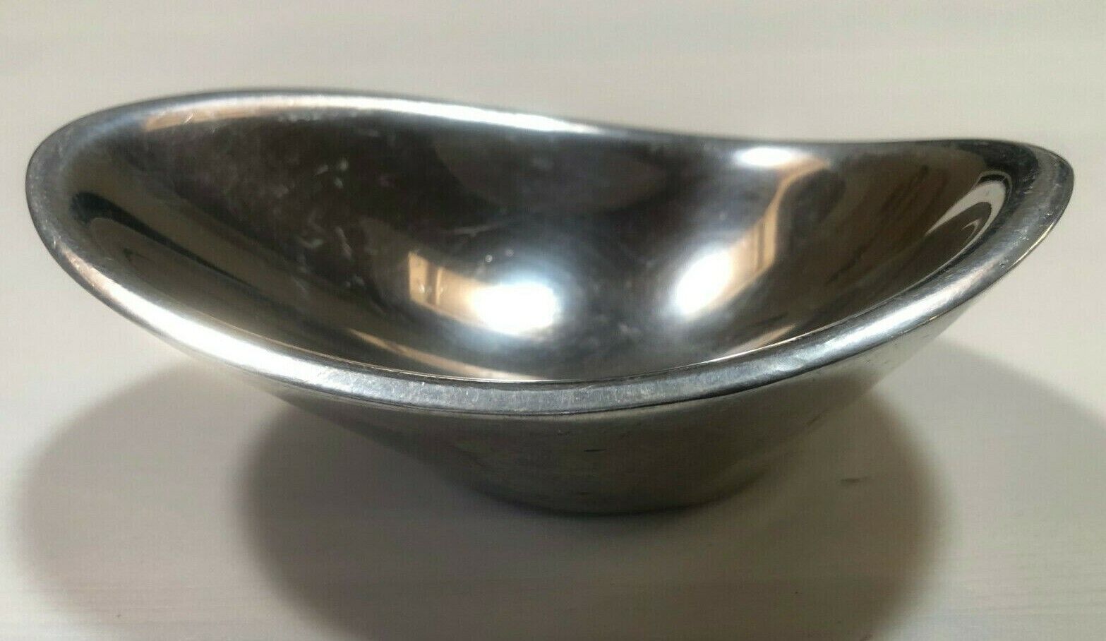 Nambe 573 Silver Alloy Metal Oval Shape Butterfly Candy Bowl 5 1/2\