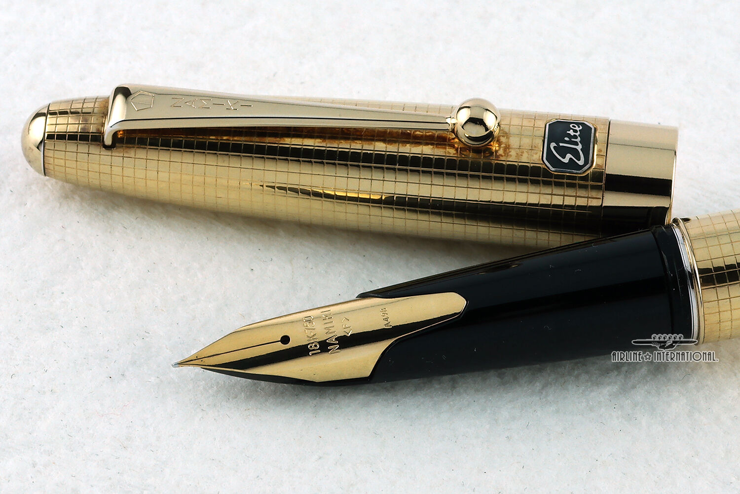 Namiki Vintage Gold Vermeil Elite Limited Edition Fountain Pen-Rare