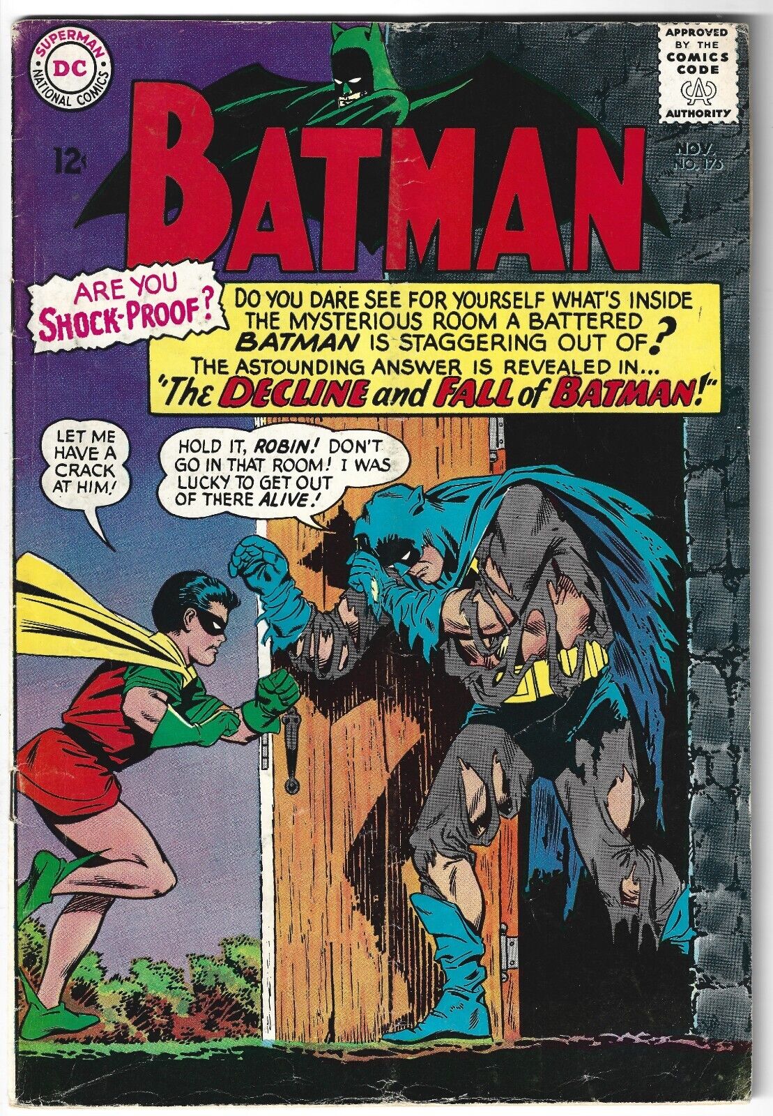 Batman #175 DC Comics Silver Age Nov 1965 4.5 VG+