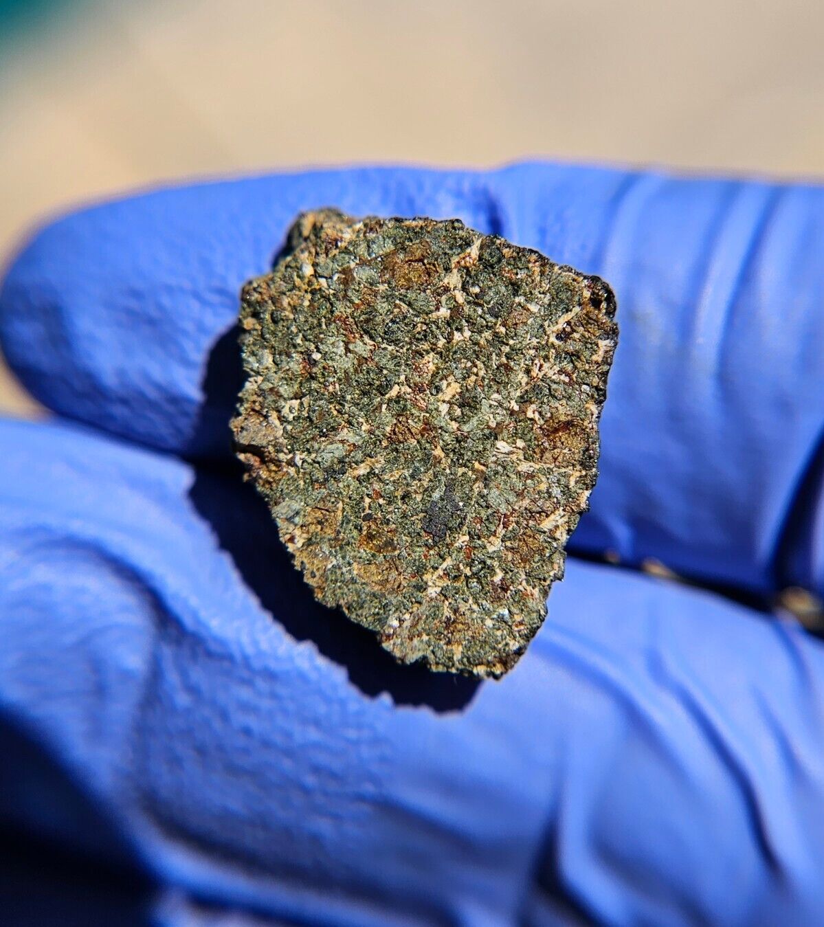 Meteorite**Hassi Messauod 001, Nakhlite Martian**3.669 grams, W/Fusion Crust
