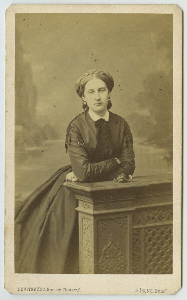 Levitsky 1860-70 CDV. Antonia of Portugal, Princess of Hohenzollern.