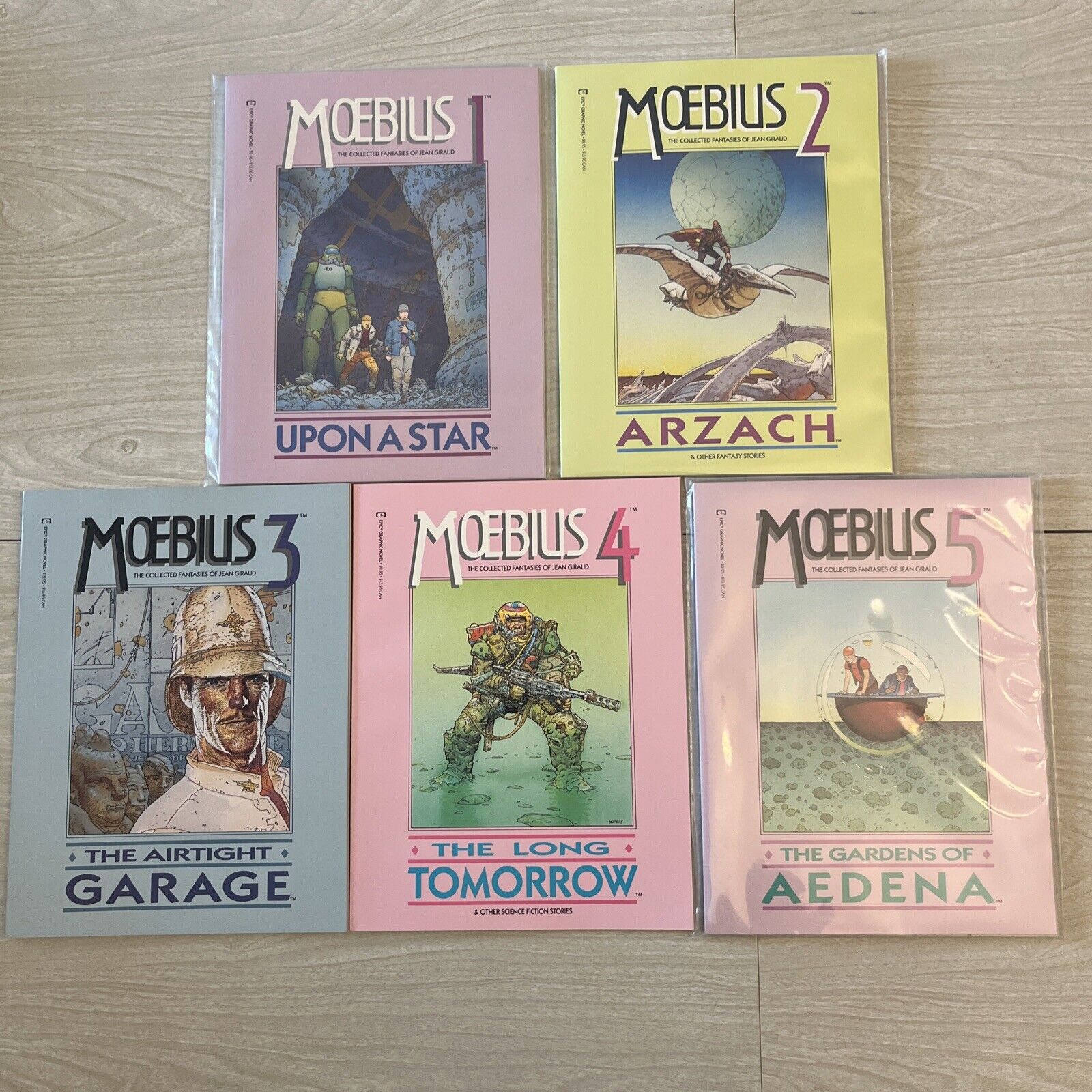 Epic Graphic Novels: Moebius #1-5 New Marvel 1987