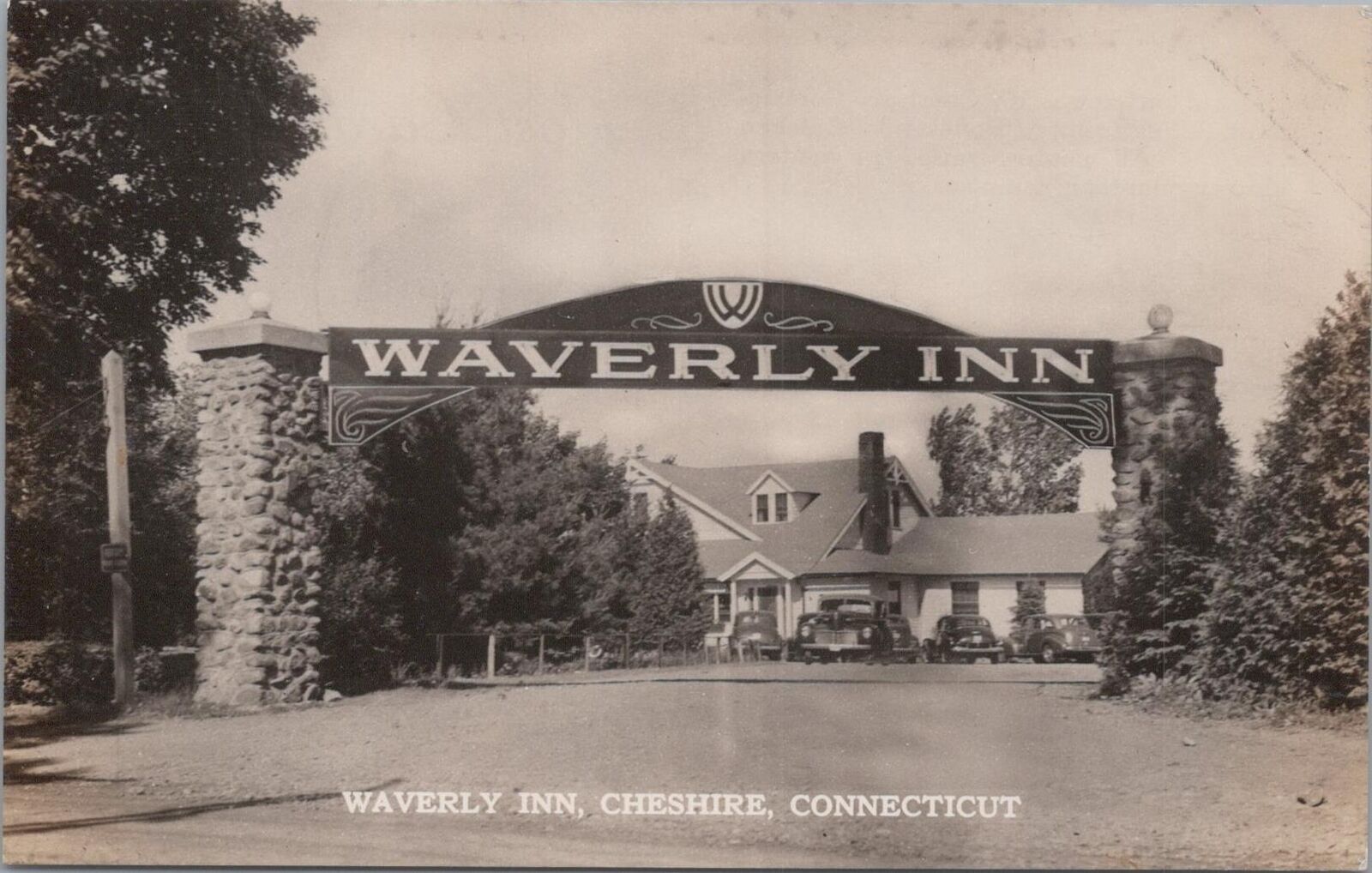 RPPC Postcard Waverly Inn Cheshire CT 