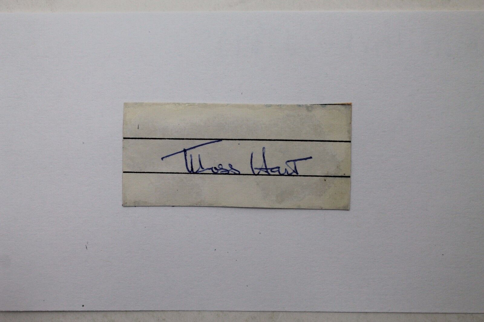 Moss Hart (d.1961) American Playwright Cut Autograph Signed on 3x5 Card RARE 16L