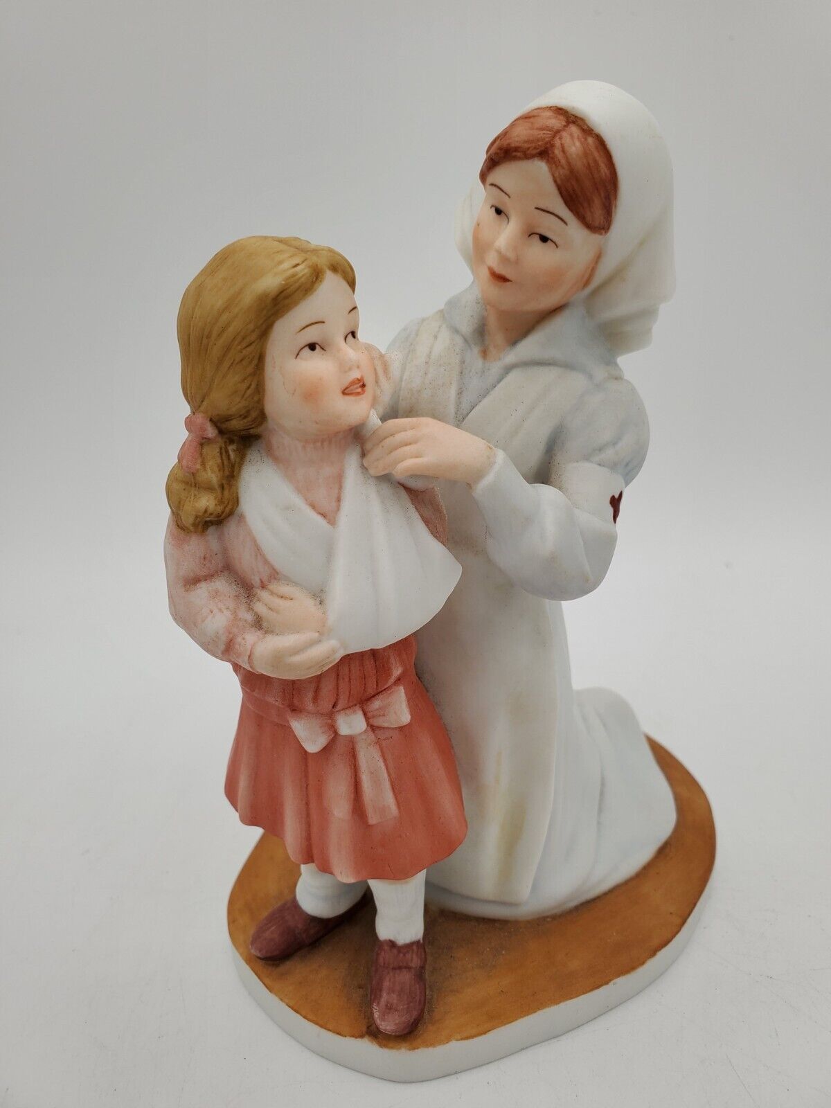 Vintage Enesco Nurse Helping Hands Treasured Memories Nurse Child Figurine 1987