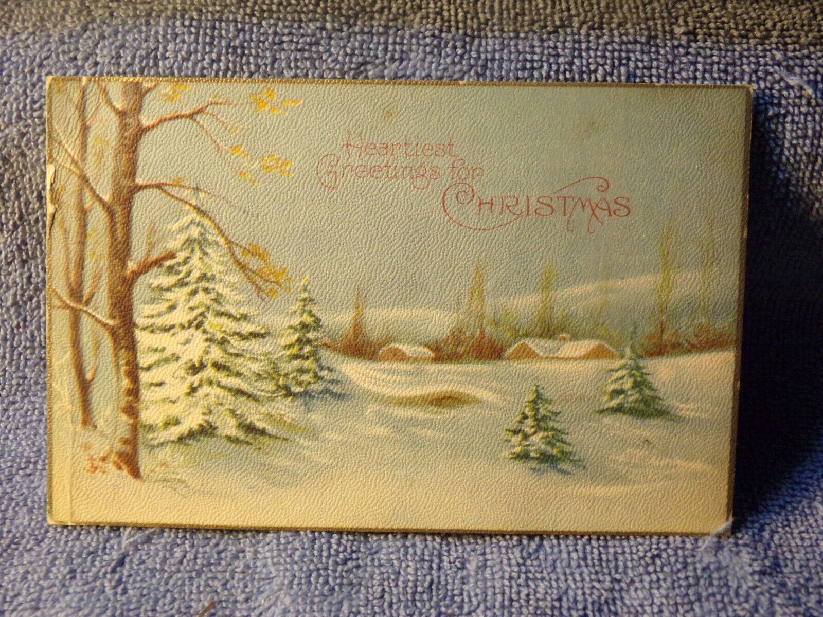 Vintage Postcard Heartiest Greetings For Christmas