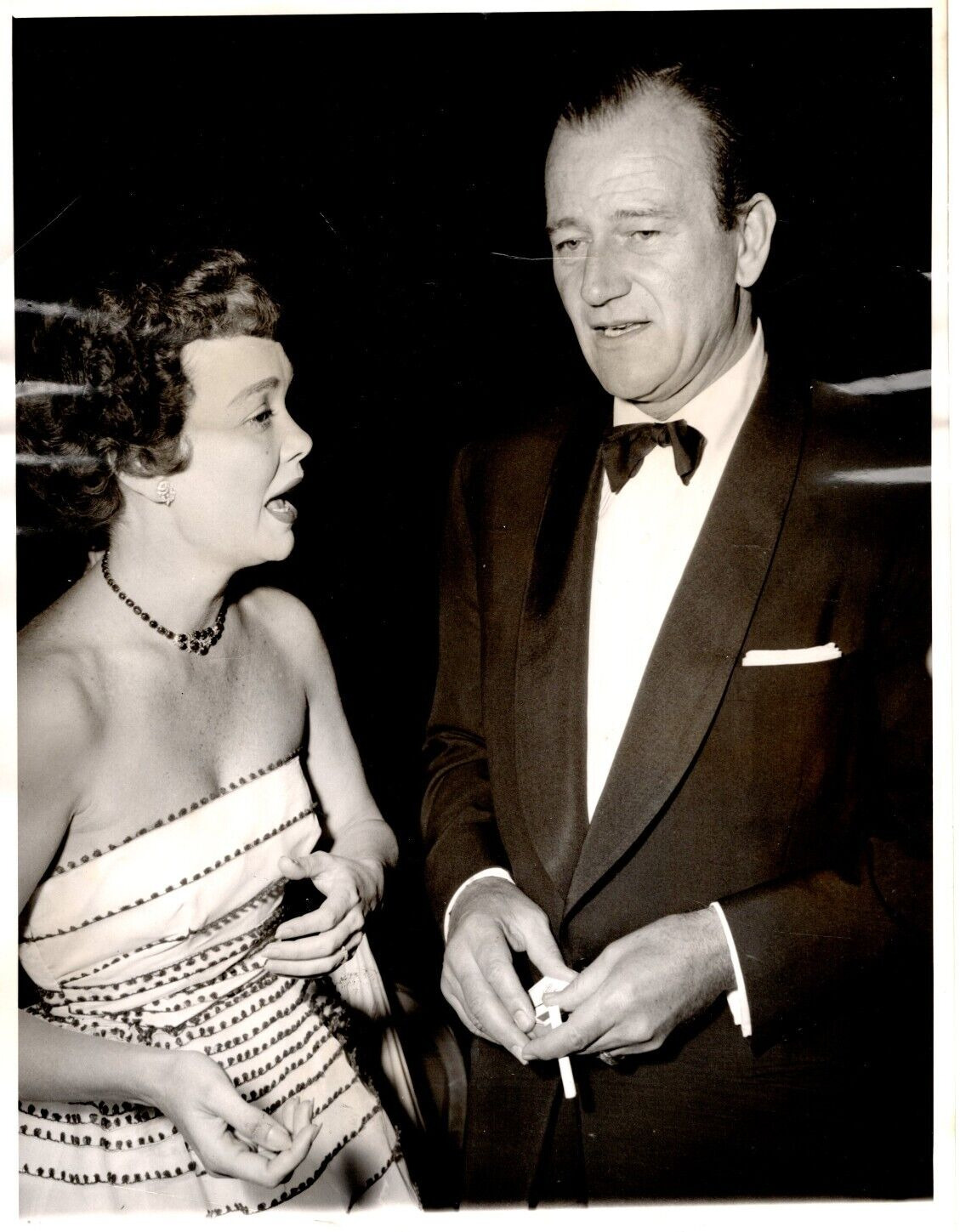 Jane Wyman John Wayne 7x9 original photo #V8385