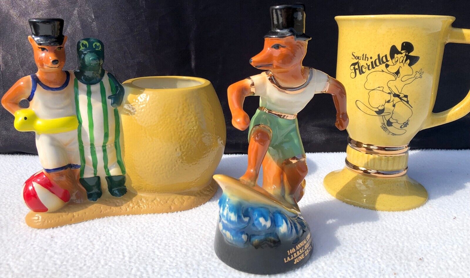 1984 Jim Beam - 14th Annual 3 Piece Ceramic Convention Package - NEW OLD STOCK