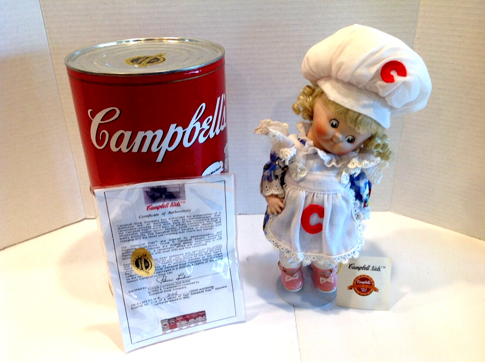 Vintage 1995 Campbell Kids Patricia Loveless Let\'s Cook #246/2500 with COA