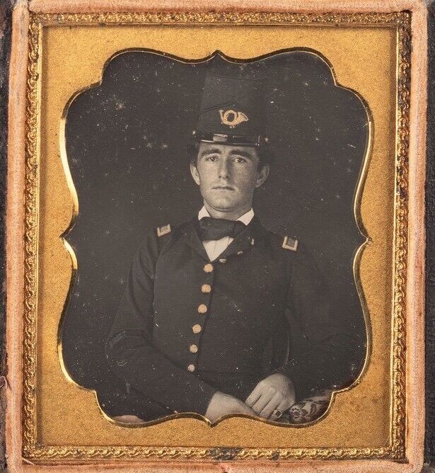 Mid-1850\'s Daguerreotype of Young Infantry Officer — Pre Civil War