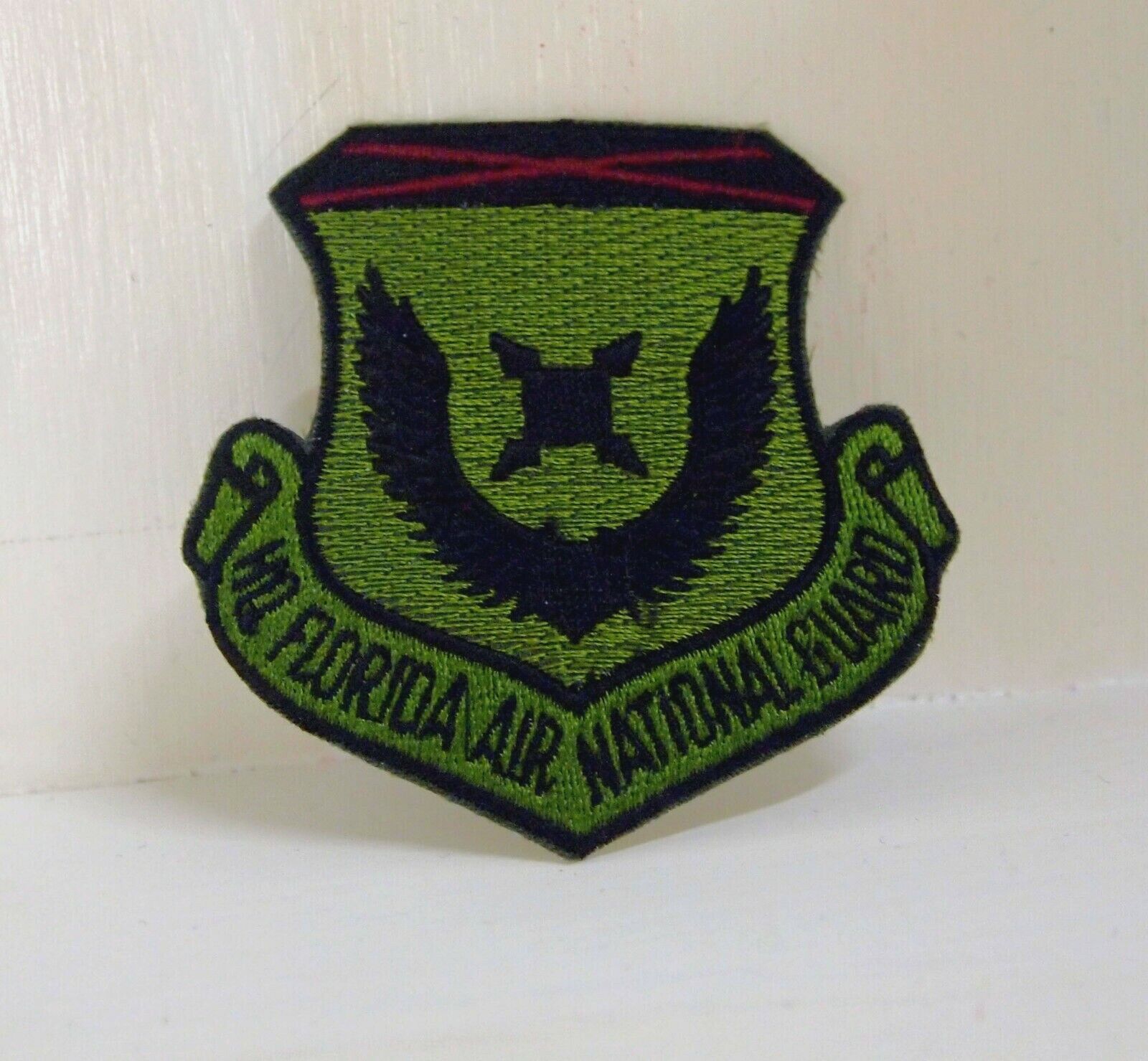 HQ Florida Air National Guard Crest Green Patch Applique 3\
