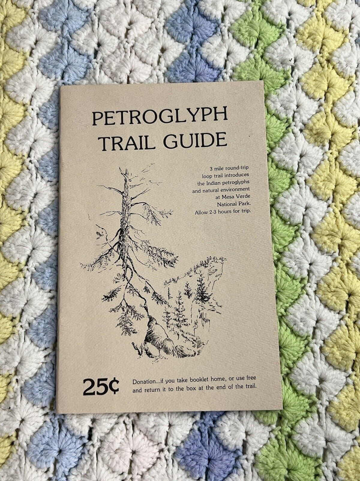 Petroglyph Trail Guide Mesa Verde National Park Tourist Booklet History Colorado