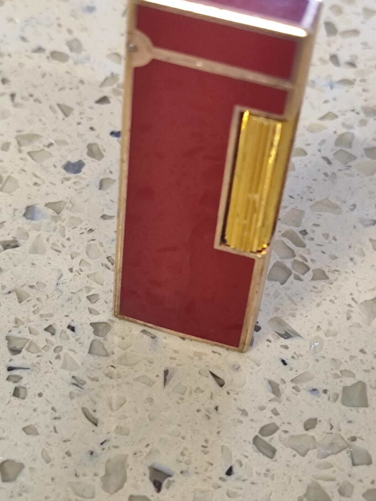 Vintage Dunhill Rollagas Slim  Lighter  Red swiss made