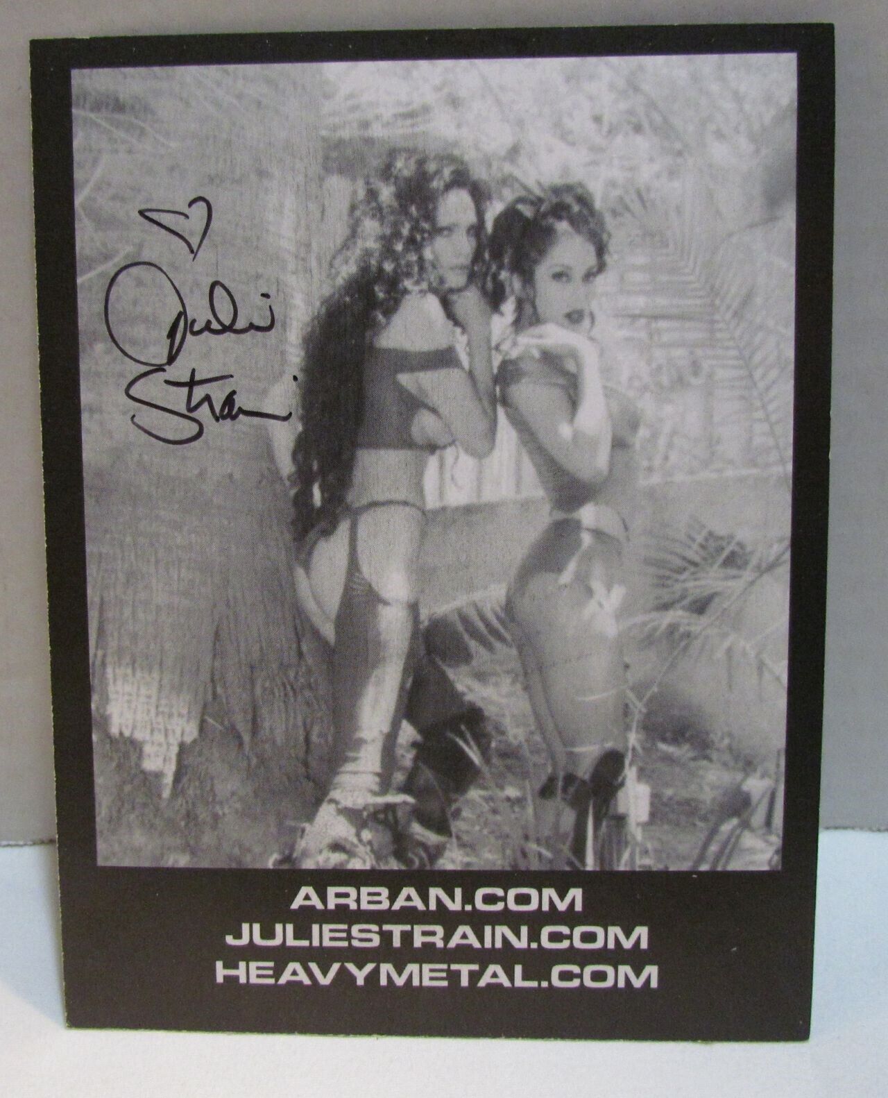 Julie Strain Autographed Card, Heavy Metal 2000