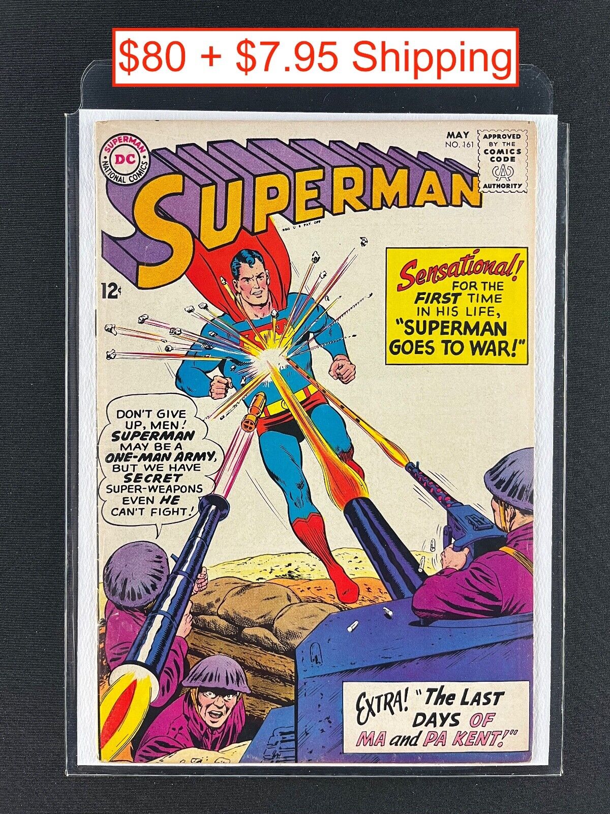 Superman #161; 7.0 - $80 + $7.95 shipping