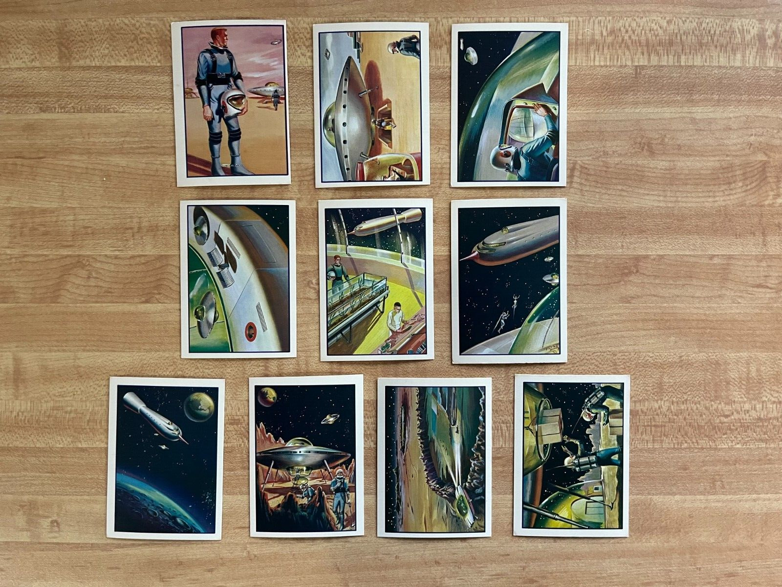1962 Mister Softee 10 Card Set Trip to the Moon Captain Chapel Ex